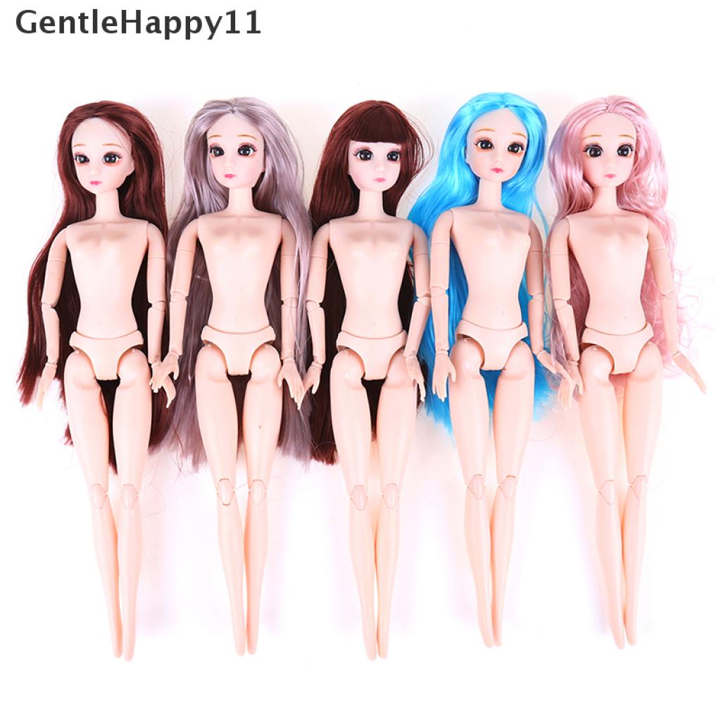 Gentlehappy 30 cm BJD Boneka Cantik Princess Dolls 20joint Moveable Nude Body DIY Hair Doll  Id