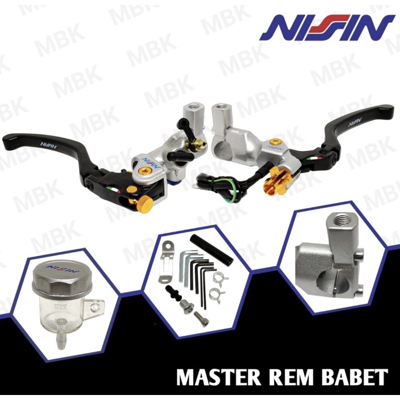 Master rem set handle kiri kanan model italy rcb full cnc master rem set kiri kanan harga sepasang pemakaian semua motor pnp semua motor bebek sport matic