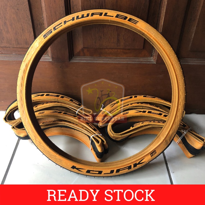 Ban Luar Sepeda 16 x 1 1/4 (349) Slick Tan Wall