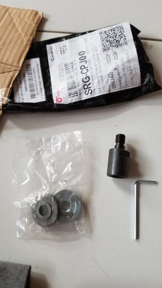 Diy Sparepart Satuan Mandrel Gerinda Table Saw Mandrel M10 Kunci Pas Kunci Gerinda Mur Gerinda