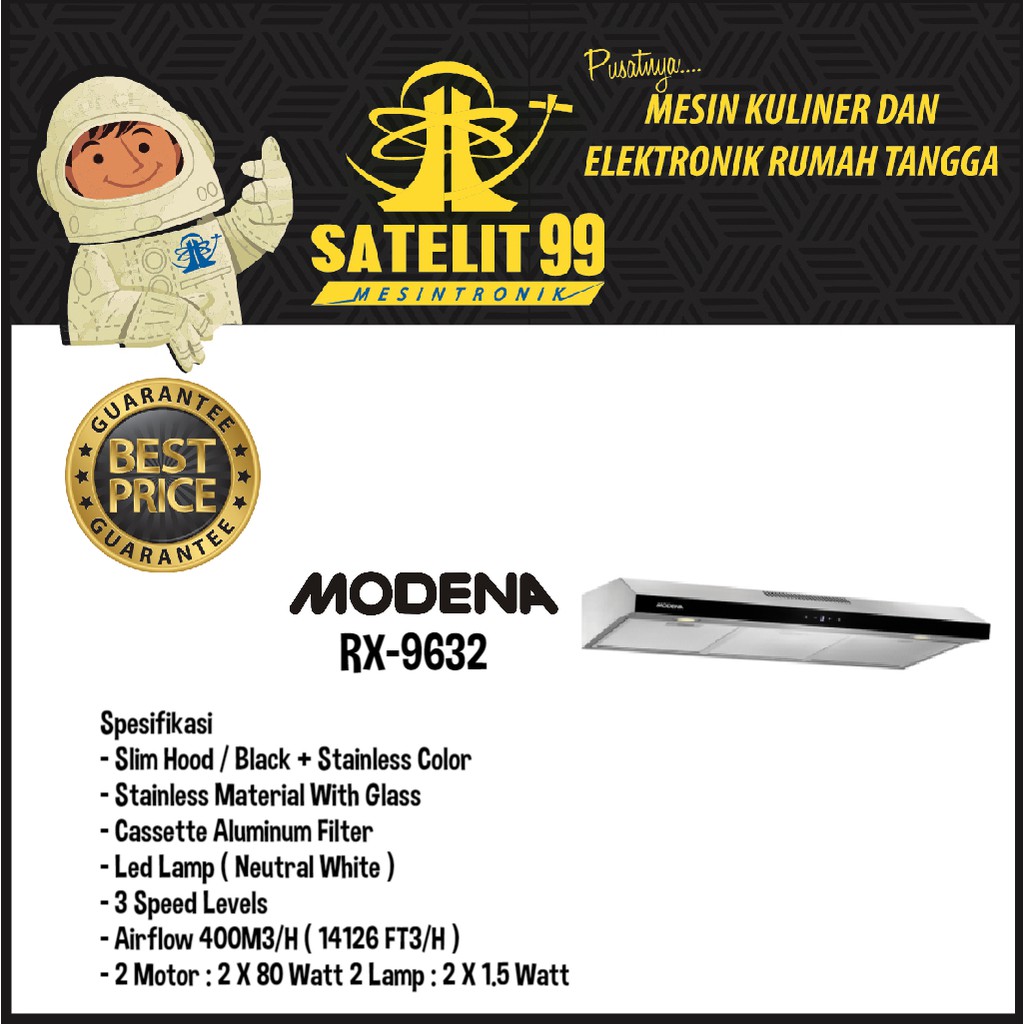 COOKER HOOD 90CM MODENA TYPE RX-9632