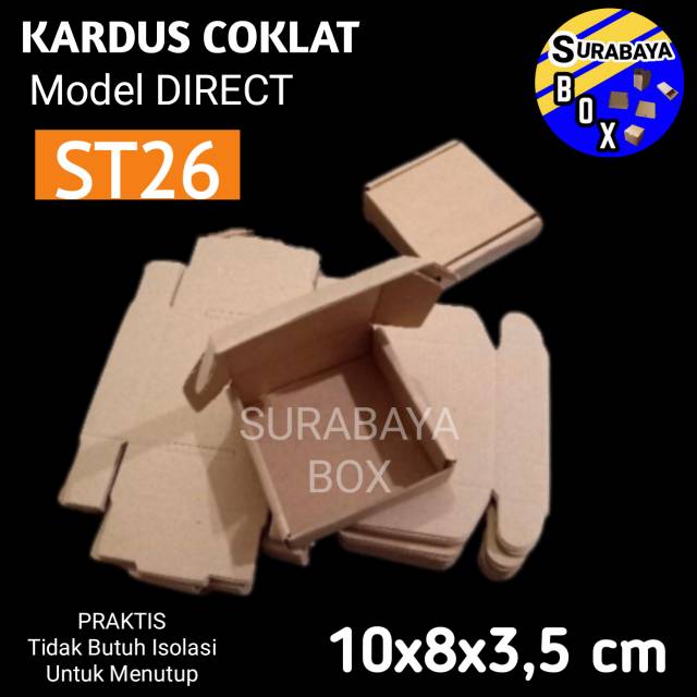 

KOTAK AKSESORIS ST-26 COKLAT KARDUS KADO GIFT BOX PACKING DUS SOUVENIR