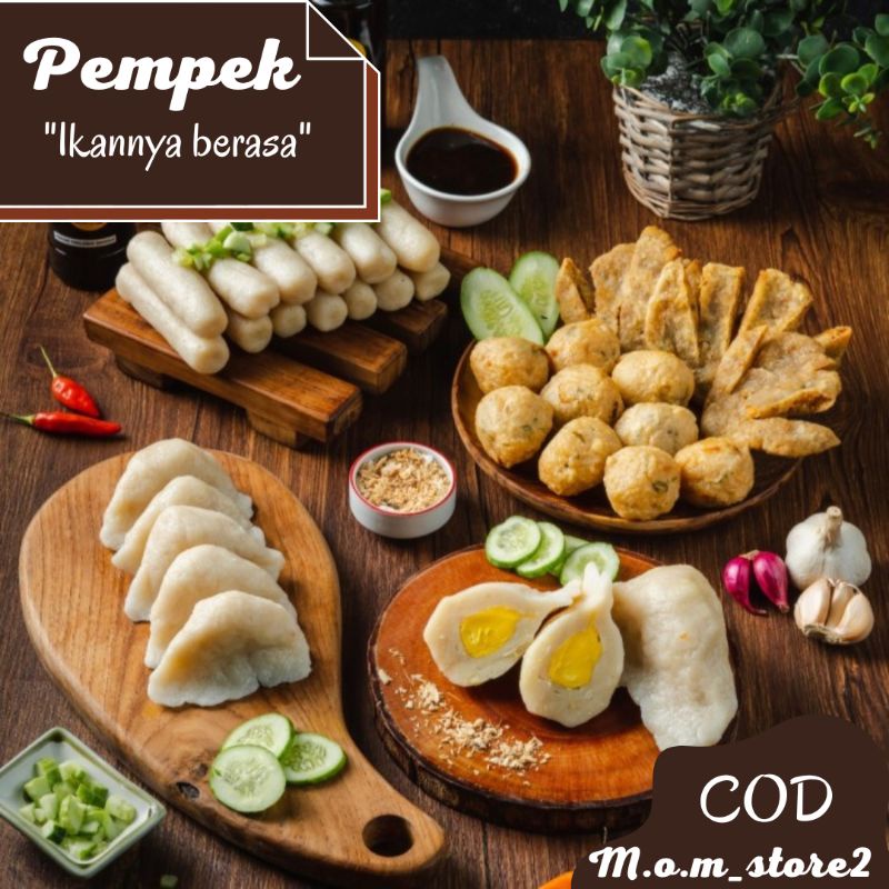 

PEMPEK PALEMBANG ASLI PAKET LENGKAP (1 kapal selam, 3 adaan, 3 telur, 3 lenjer, 3 kulit)