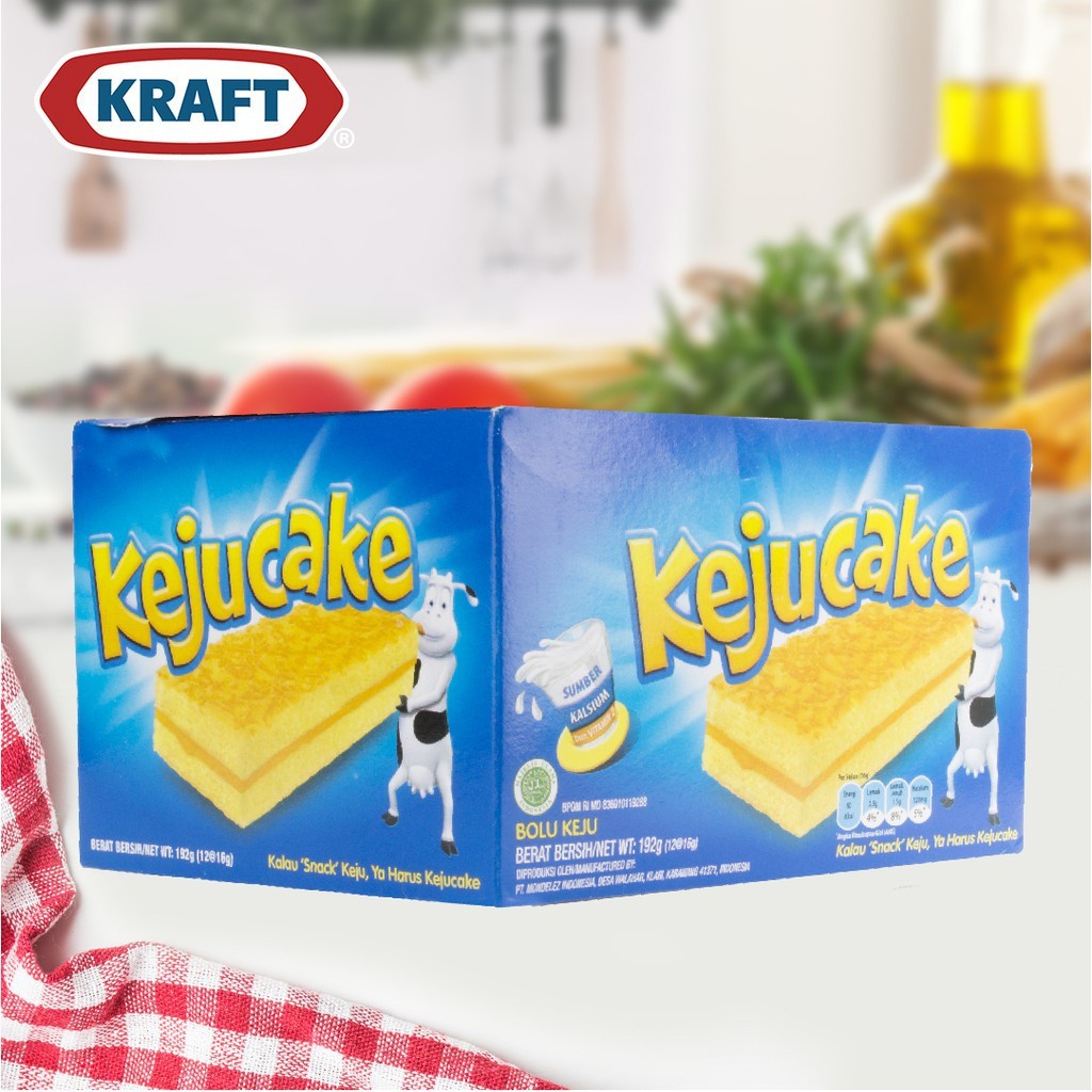 

Kraft Keju Cake Bolu Per Box Isi 12Pcs x 16gr