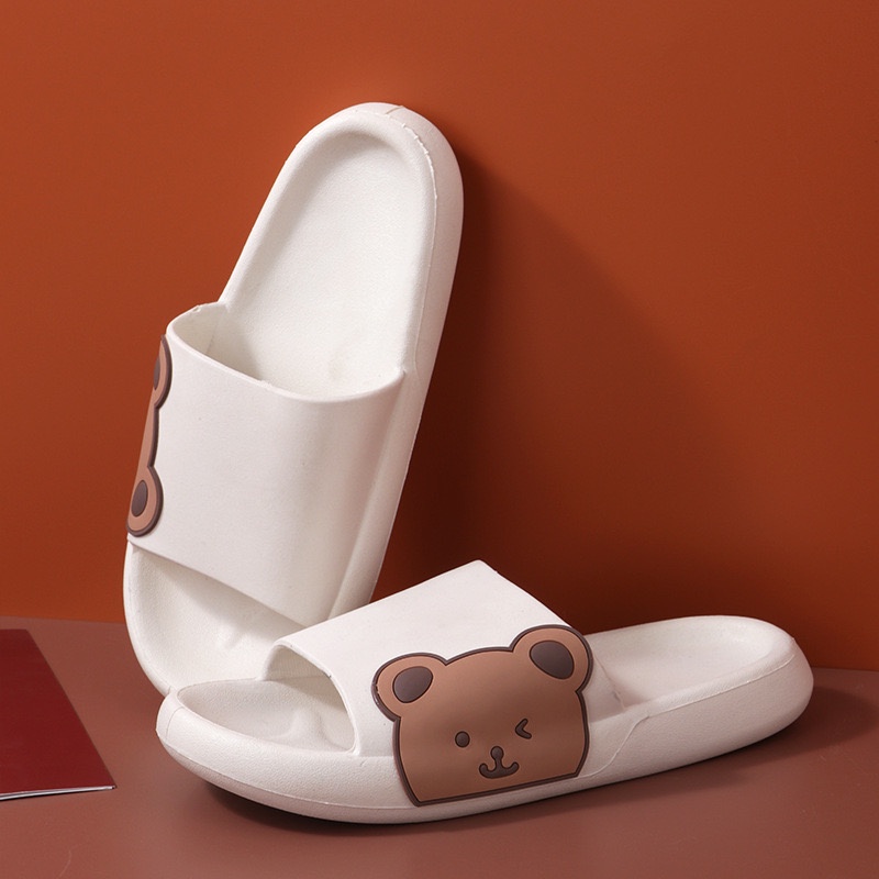 KAISSO - SANDAL SLIP MOTIF BEAR SANDAL RUMAH BAHAN KARET PREMIUM | SANDAL KOREAN STYLE | SANDAL RUMAH LUCU | SANDAL RUMAH ANTI SLIP | SANDAL RUMAH PREMIUM | SANDAL PREMIUM | SANDAL HIGH QUALITY | SANDAL KARET | SANDAL JEPIT