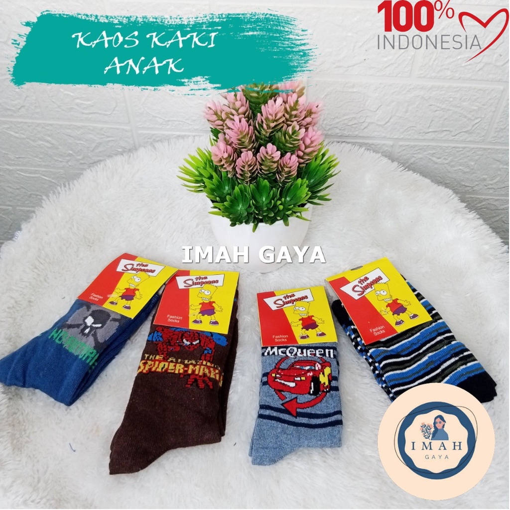 KAOS KAKI ANAK TK DAN SD 4 - 7 TAHUN KAOS KAKI ANAK MURAH