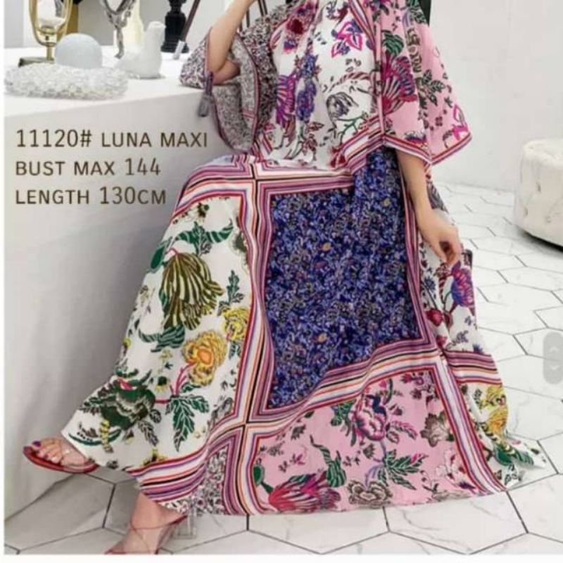 Baju Gamis Maxi Luna Terbaru 2020