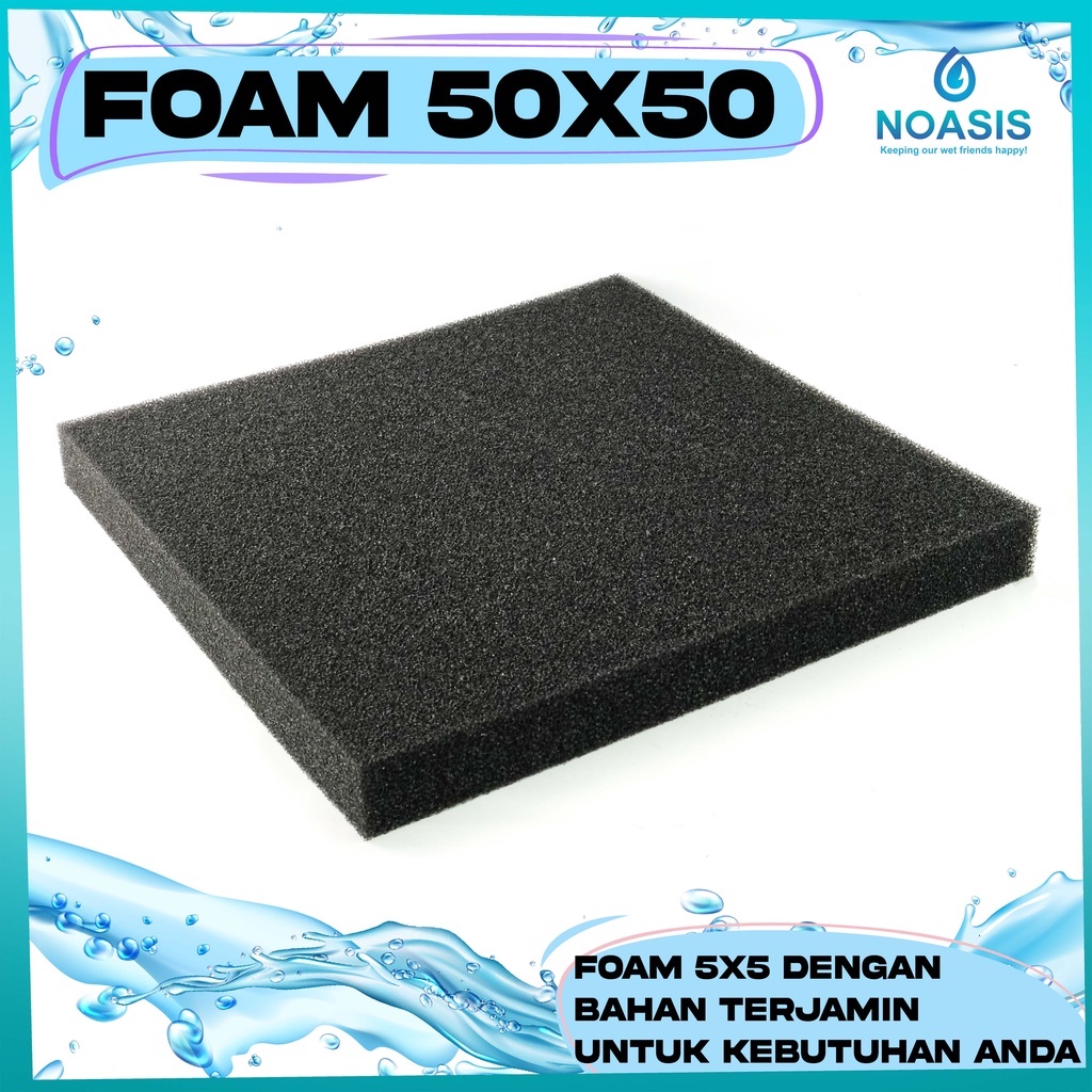 KAPAS BUSA BIO FOAM FILTER AQUARIUM / KOLAM UKURAN 50CM X 50 CM X 5 CM