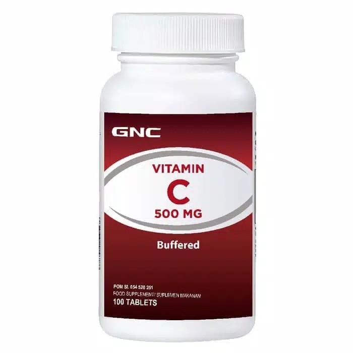GNC vitamin c 500 buffered (100) asli original