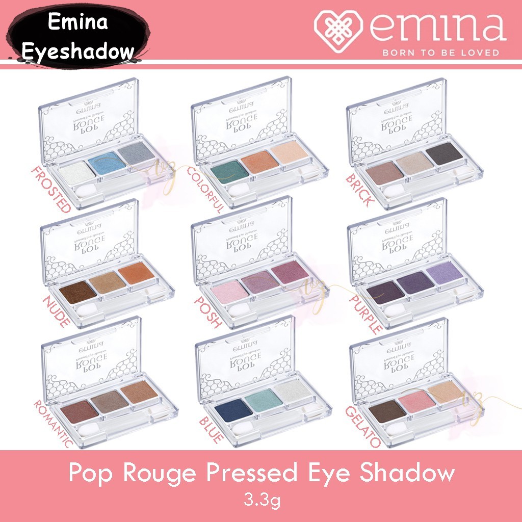 EMINA EYE SERIES (Eyehadow, eyeliner, aqua macara, eyebrow, total eclipse pen liner )