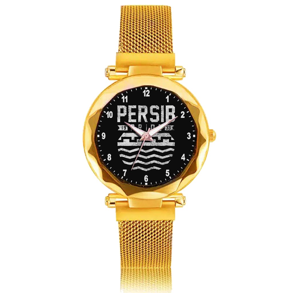 Jam Tangan Wanita Custom - Ladies Viking PERSIB MOTIF 10 Free Box &amp; Batre Cadangan