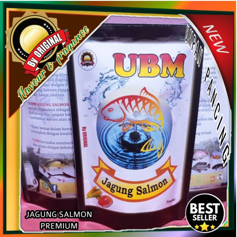 UBM JAGUNG SALMON premium. umpan special Jagung salmon. umpan ikan mas salmon. special umpan pancing