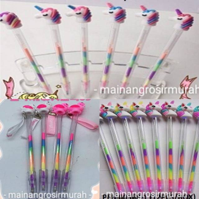 

pulpen unicorn/ Pena tinta rainbow pelangi unicorn flamingo/ballpoint