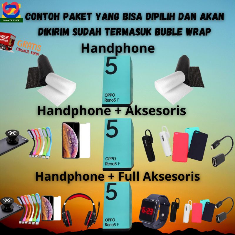 HP BARU OPPO RENO5 | RENO5F | RENO4F 8GB/128GB NEW 100% ORI GARANSI RESMI SELURUH INDONESIA-1