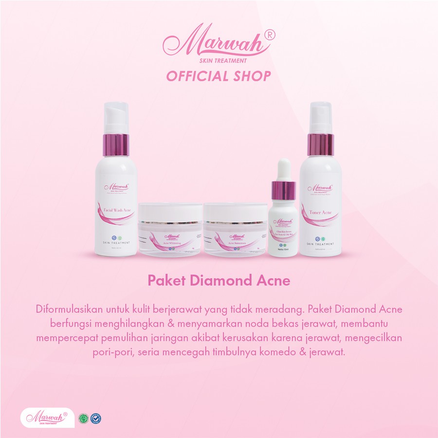 Marwah skincare Marwah Skin Treatment Paket Diamond Acne