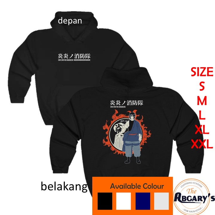 Jaket Hoodie Bonimaru Shinmon Unisex Fire Force Maki Shinra Anime Manga Jepang Harajuku Style HODDIE