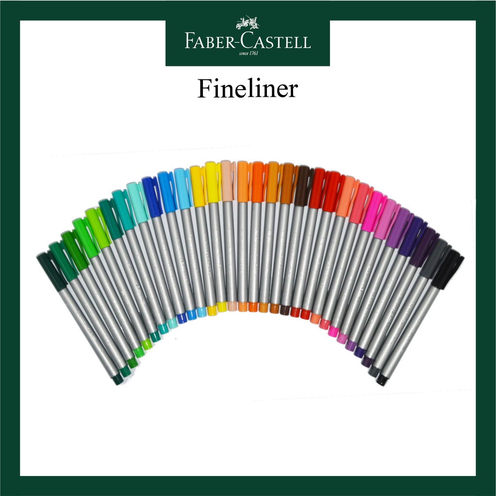 

Paket Fineliner Clip Cap Faber Castell 31 Warna / Non Permanent