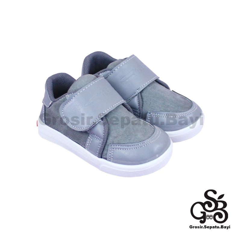 sepatu sneakers anak sepatu anak laki laki sepatu anak perempuan model casual suede polos kids abu polos ringan  fleksibel &amp; Anti Slip