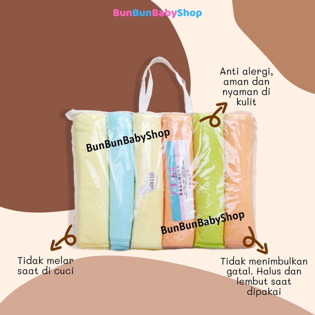 Bedong Bayi Polos 110x90 Gedong Baby Newborn Selimut Alas Ompol Unisex Perlengkapan Baru Lahir Bunbunbabyshop