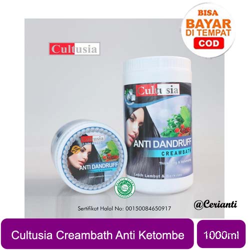 [BPOM] Cultusia Creambath Anti Dandruff 1000ml Creambath Krimbath Rambut