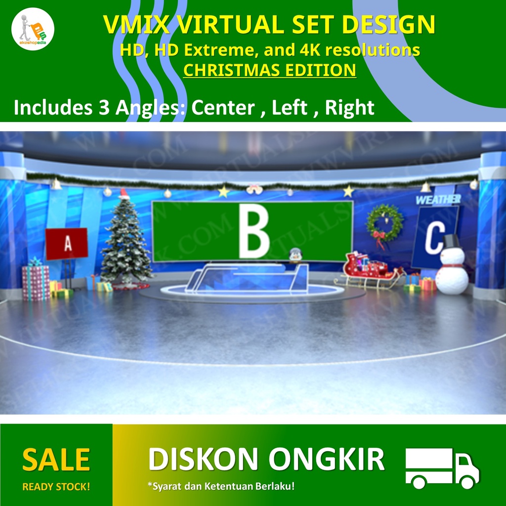 VMIX VIRTUAL SET DESIGN 4K - CHRISTMAS 03 v16