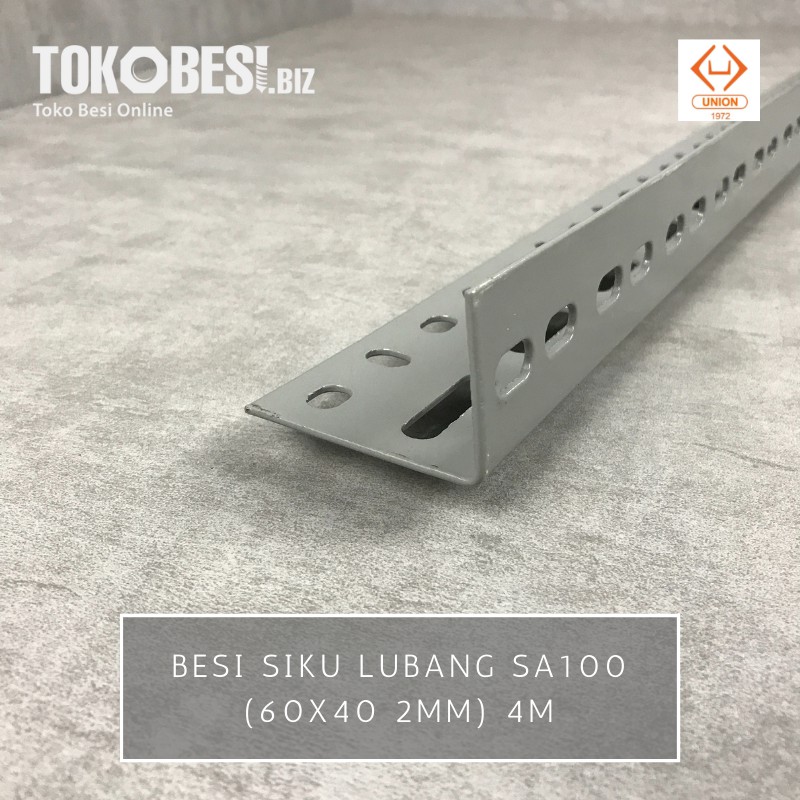 Besi Siku Lubang SA100 (60x40 2mm) 4m