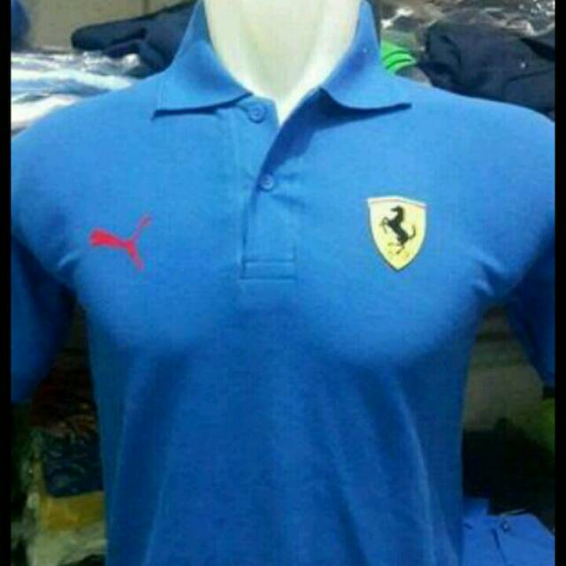 polo shirt baju kaos kerah ferrari puma