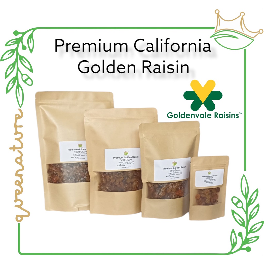 California Golden Raisin 500Gram / Kismis Kuning Premium USA