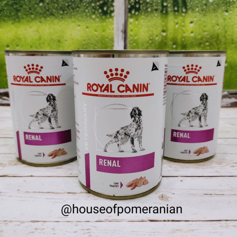 Royal Canin RENAL kaleng 410gr wet dog food makanan anjing basah