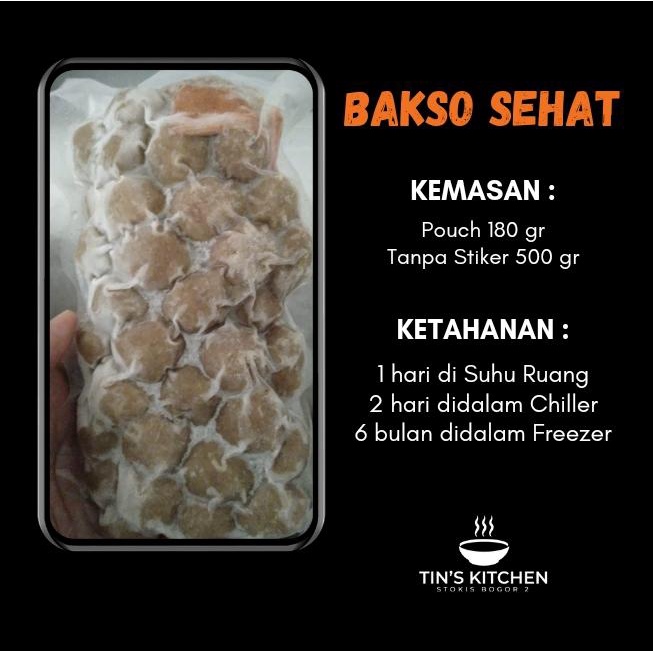 

Tins Kitchen Bakso Sehat 500GR