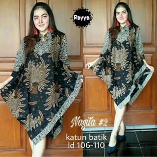 BAJU TUNIK NAGITA ATASAN WANITA MOTIF BATIK Shopee Indonesia BAJU TUNIK NAGITA ATASAN WANITA MOTIF BATIK Shopee Indonesia