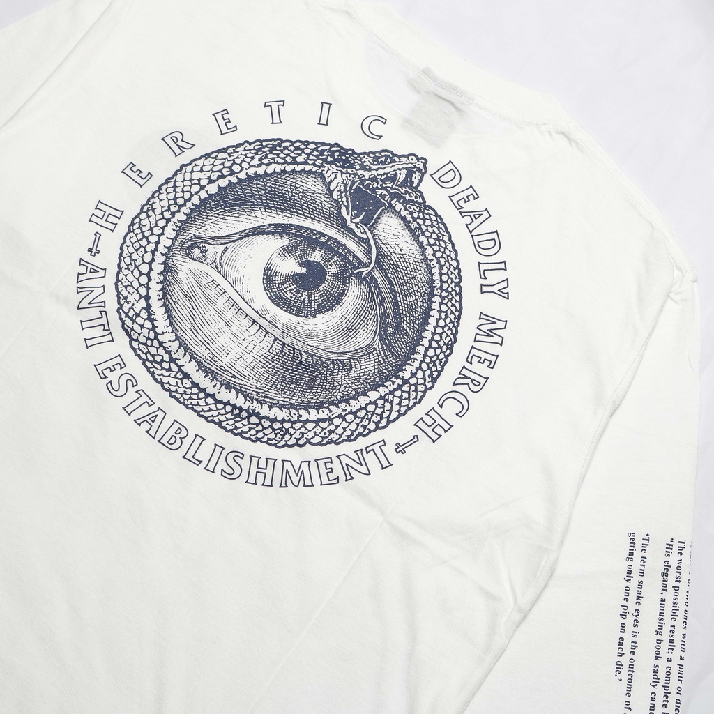 Heretic - Longsleeve T-shirt - Snake Eye White