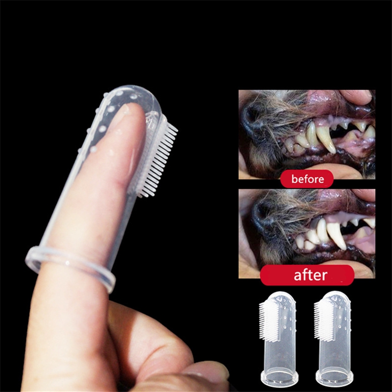 ★〓YUFeiPet〓★ Cat Dog Finger Toothbrush Pet Toothbrush To Remove Bad Breath and Tartar Toothbrush Cat Oral Cleaning Supplies