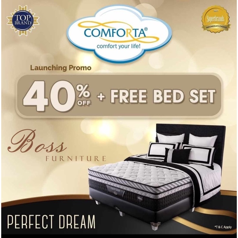 SET COMFORTA PERFECT DREAM + Divan Sandaran PROMO