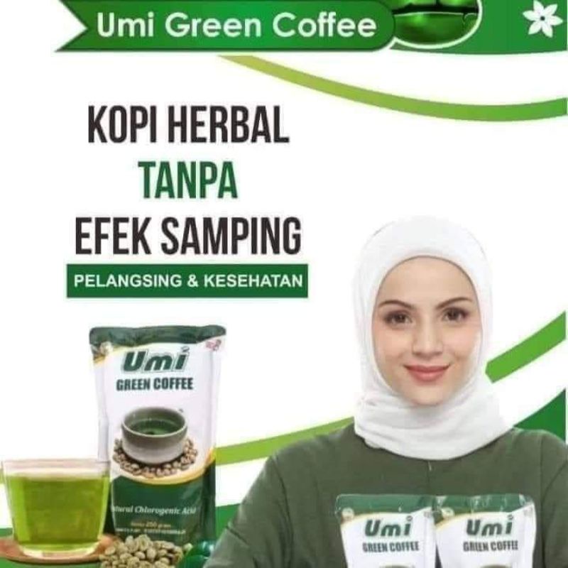 UMI GREEN COFFEE MINUMAN PELANGSING DAN KESEHATAN/COFFEE HIJAU/PROMIL