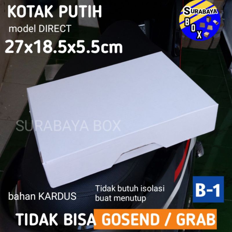 

KARDUS HAMPERS PUTIH B-1 CORRUGATED KOTAK KADO BOX BAJU HIJAB DUS KAOS