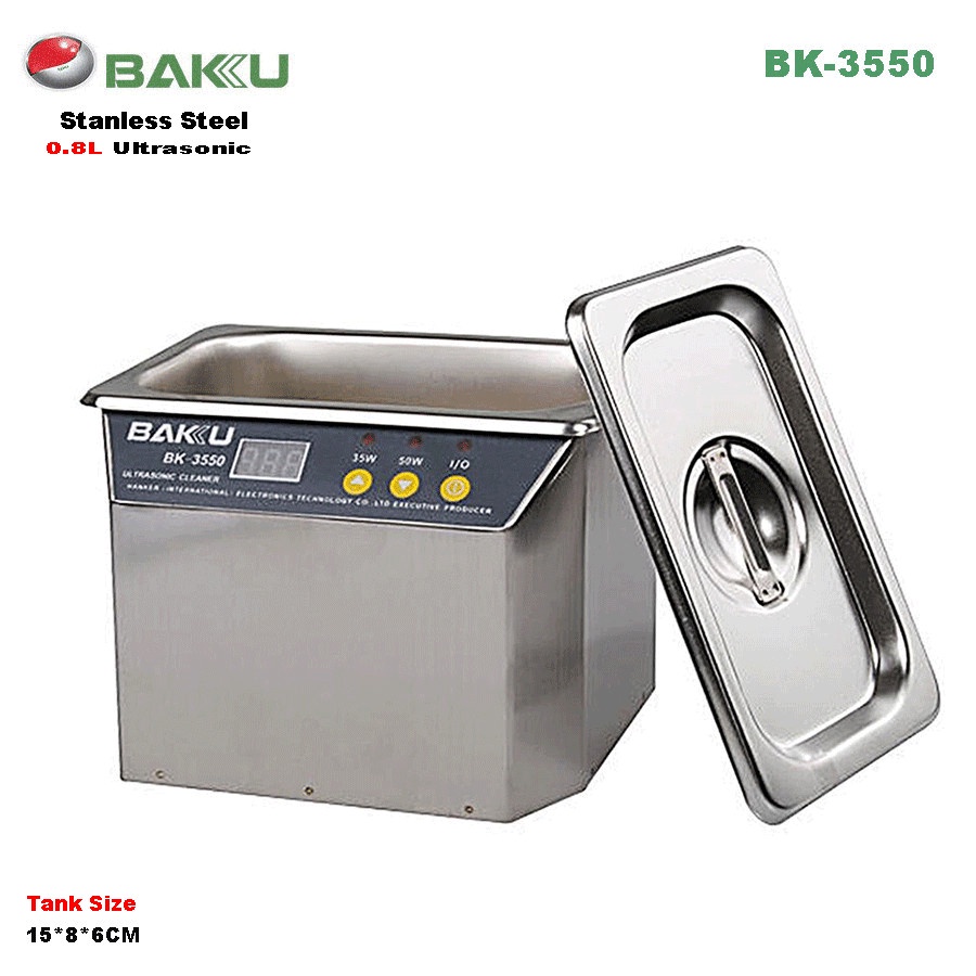 BAKU BK-3550 35W/50W 220V High Quality Stainless Steel Ultrasonic Cleaner