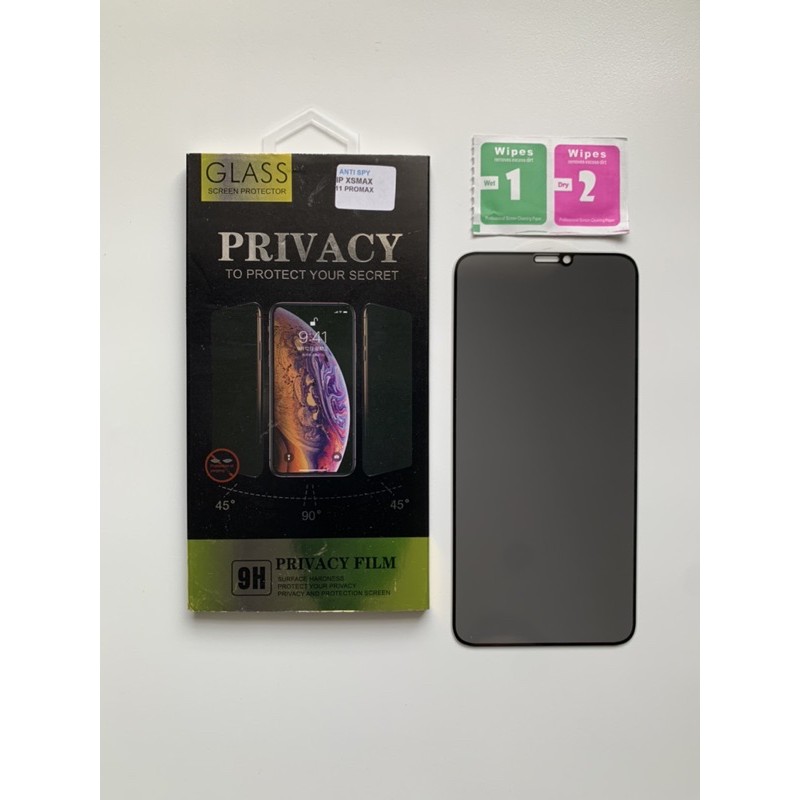 Anti Spy Tempered Glass Iphone XR XS XS MAX 11 11 PRO MAX Privacy Full Cover Kaca Premium Anti Gores