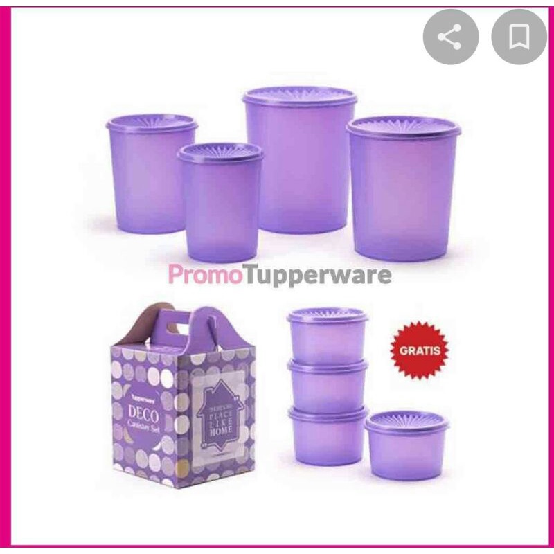Tupperware canister set