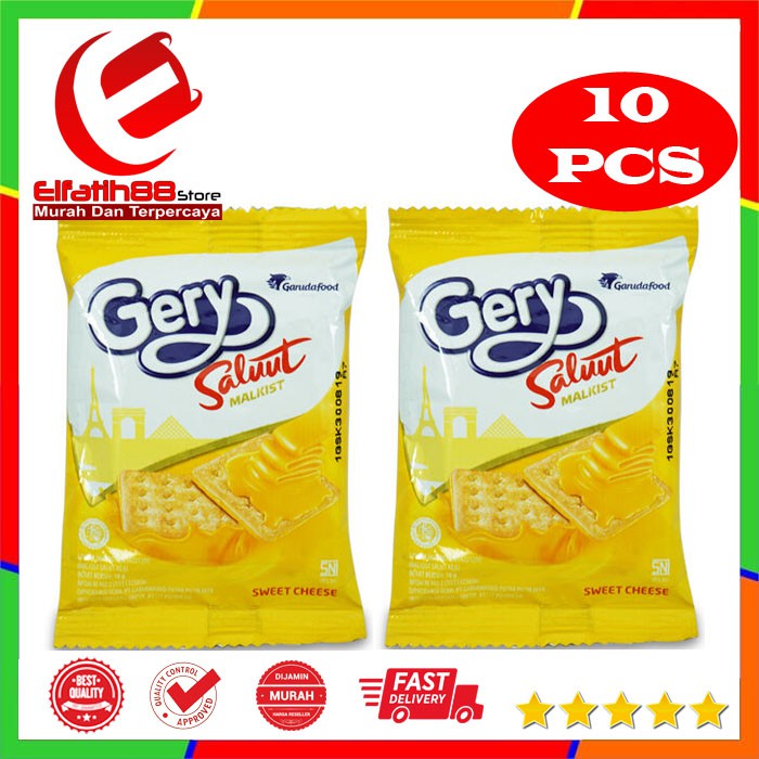 

Gery Saluut Malkist Keju 18gr - 1 Renceng isi 10 pcs