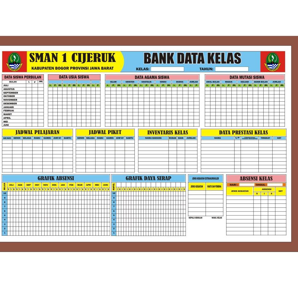 

Harga TERMURAAH Papan Data Administrasi Kelas dan Bank Data Kelas Murah 96E