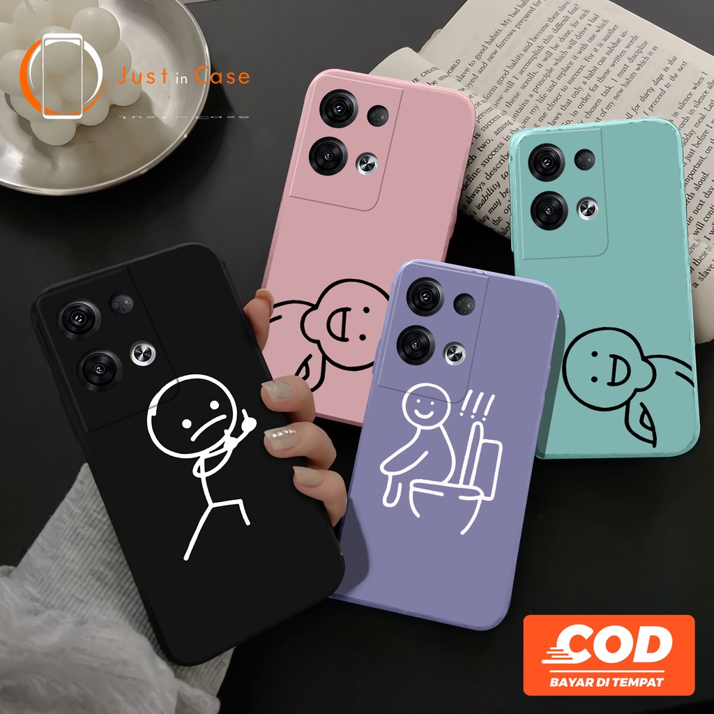 Case Macaron Softcase TPU (UV19) Oppo A55 A95 4G 5G A74 A16 A15 A15s A54 A53 A52 A92 A5 9 2020 RENO 7 6  5 5F 4 4F A5S A12 A7 A1K F5 F7 F9 F11 PRO A3S CUTE LUCU