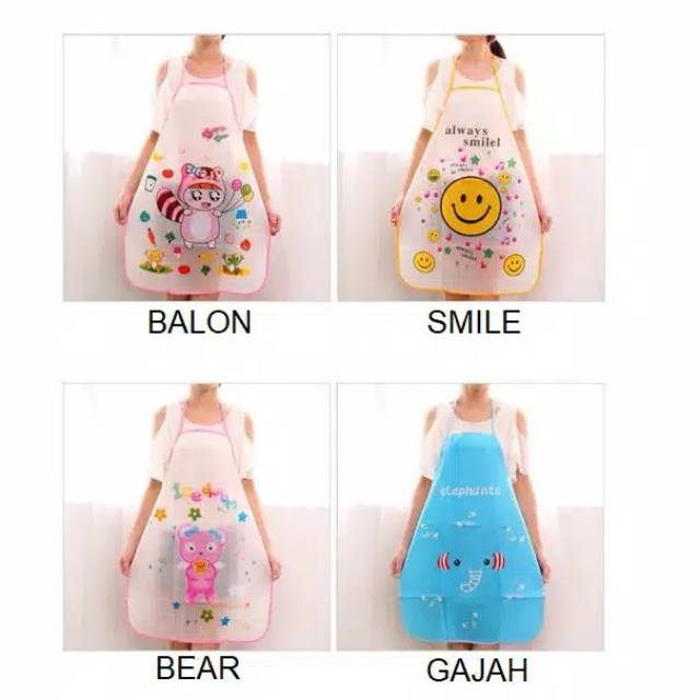 0369 Celemek KARAKTER/Celemek masak waterproof apron