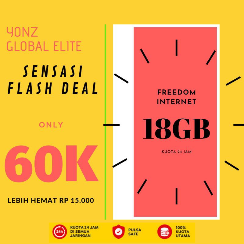 Indosat Internet Freedom 18GB Harga Promo