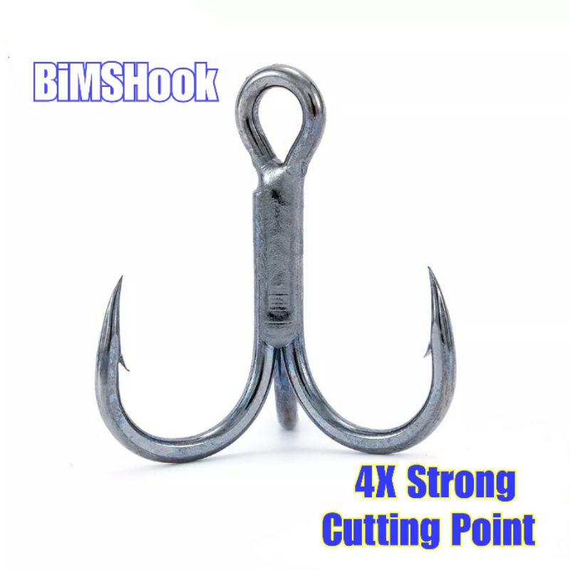 Treble Hook 4X Strong Cutting Point. (Bukan Raptor Z)-2