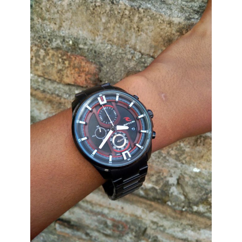 Jam tangan pria RpcurL black chronos