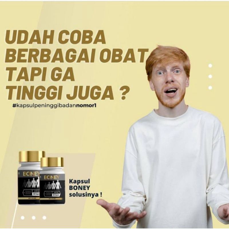 BONEY KAPSUL PENINGGI HERBAL/ NAIK 5-15 CM/ BANTU TINGGIIN BADAN || BONEY KAPSUL