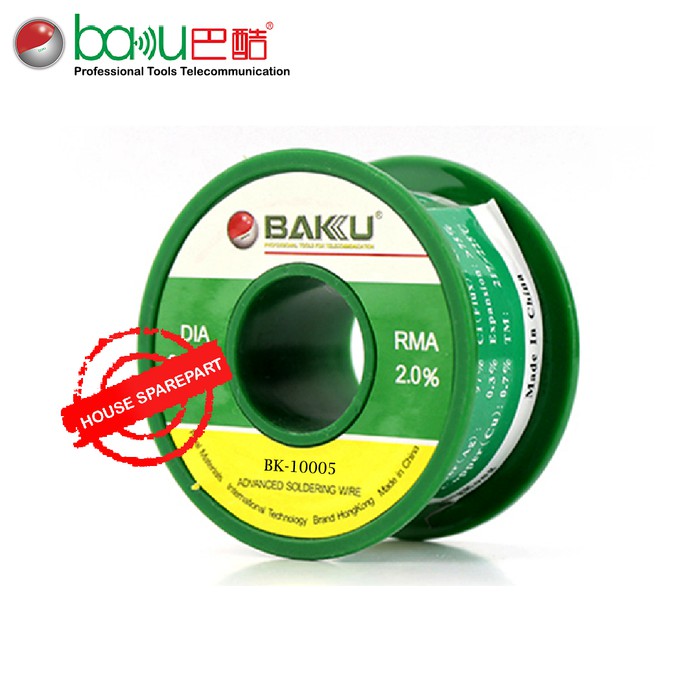 Baku BK-10005 0.5mm Timah Gulung/Timah Solder/Kawat Solder RMA 2.0%