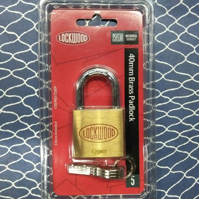 Terlaris Gembok Lockwood 120/40/125/Dp / Gembok Lockwood 40Mm / Gembok 40Mm Hemat