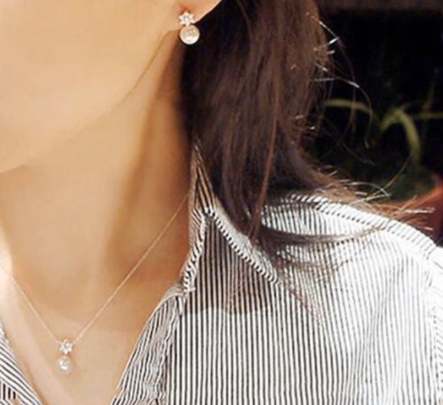 Anting Wanita Cantik Bentuk Mutiara